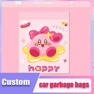 Mini bolsa de basura desechable impermeable para coche, bolsa de basura plegable para vehículo, bolsas de basura colgantes para coche