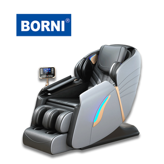 Silla masajeadora de gravedad cero para uso doméstico, presión de aire, Control táctil LCD, terapia de calor, silla masajeadora relajante con música, 2022