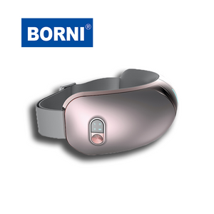 Masajeador de ojos blanco con Bluetooth vibrante