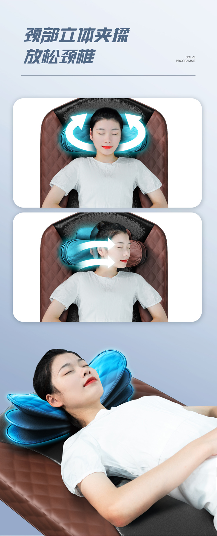 Colchón de masaje Airbag profesional Shiatsu