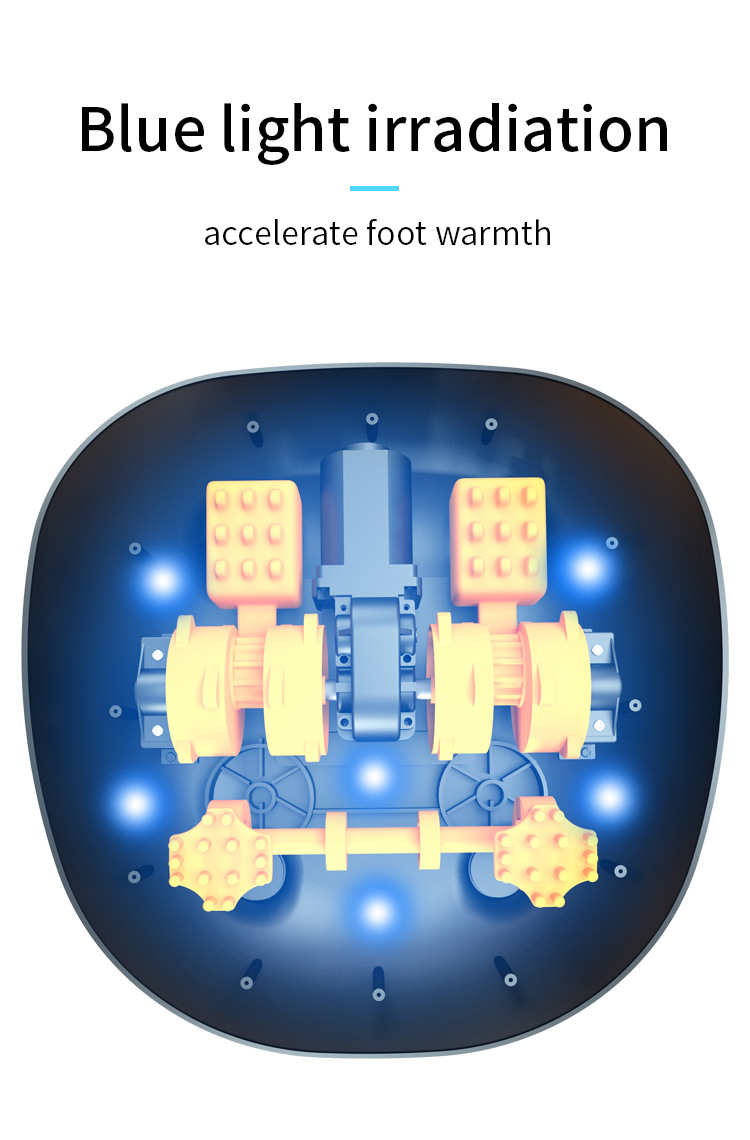 Nueva actualización Compresión de aire Calor Terapia de pies Shiatus Masajeador de pies Mano Apretar Pellizcar Masajeador de pies para relajarse