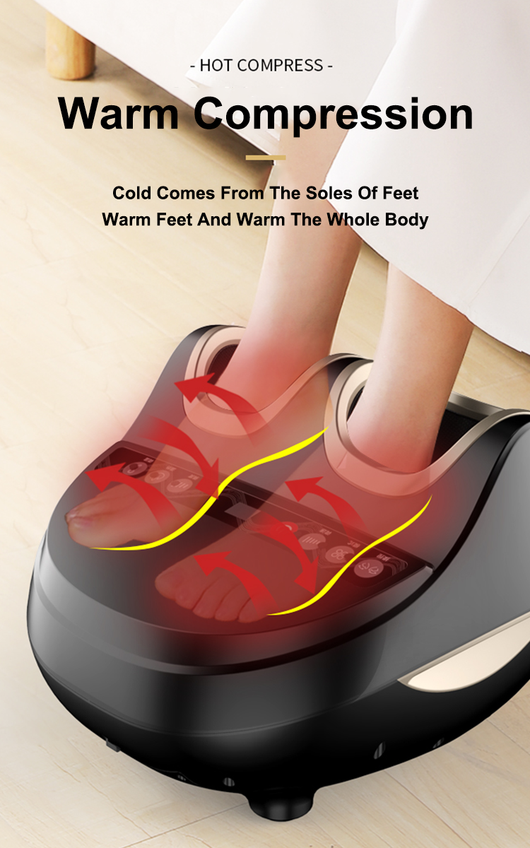 Masajeador eléctrico de pies y piernas con presión de aire rodante