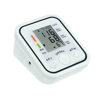 Monitor de presión arterial con pantalla LCD y transmisión de voz inteligente