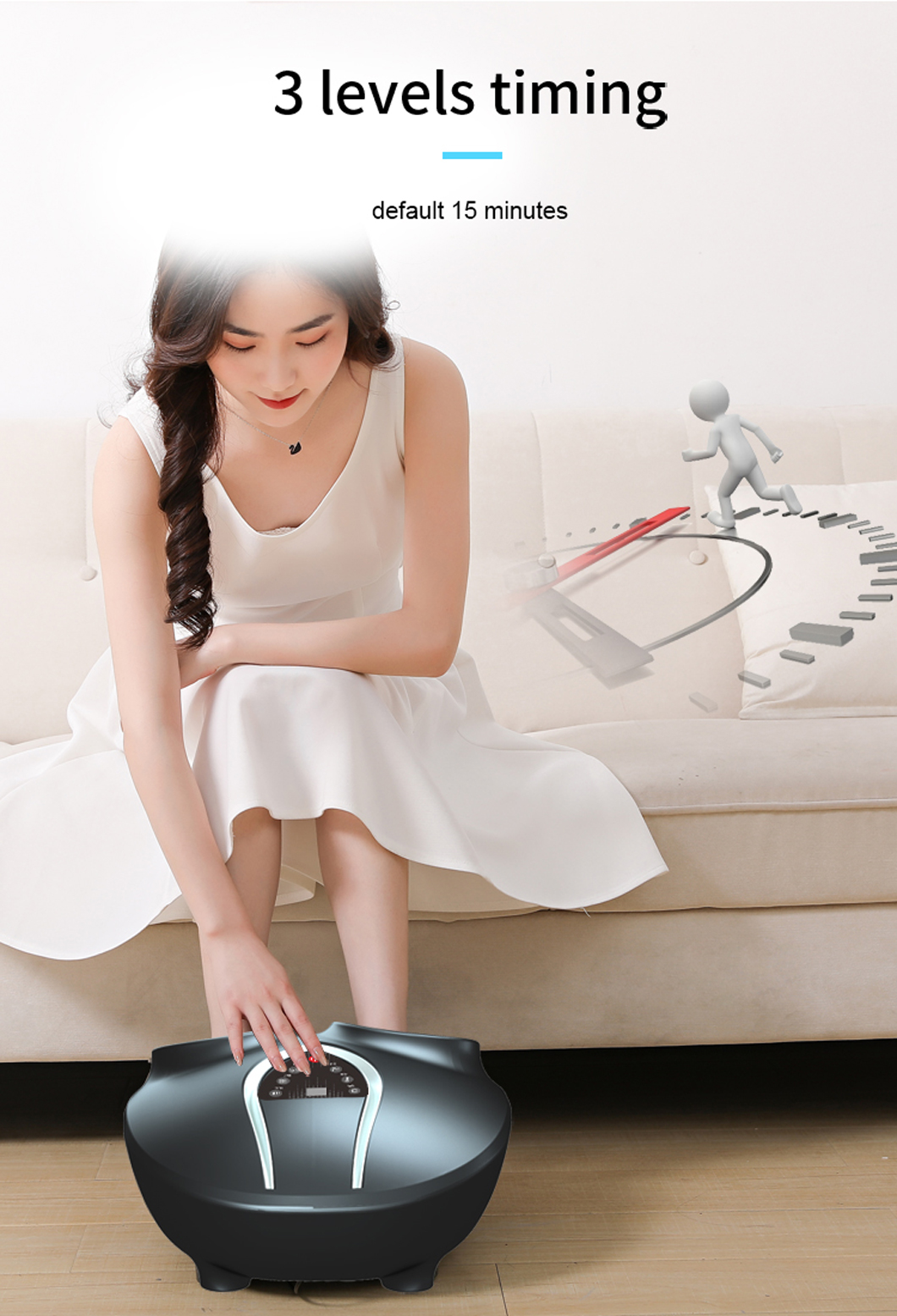 Masajeador de pies comercial de compresión de aire para aliviar el dolor